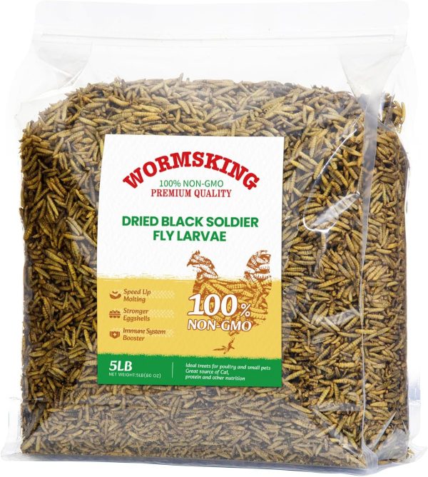 WORMSKING Dried Black Soldier Fly Larvae